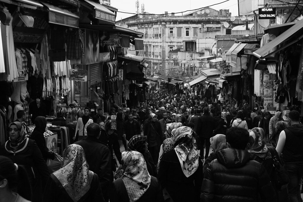 Schwarz Weiss, Istanbul Fotografien