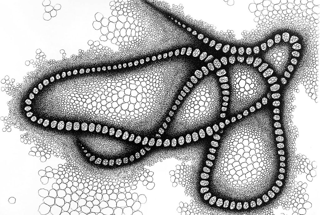 cluster 7 - Zeichnung mit Fineliner, 21/29,7 cm