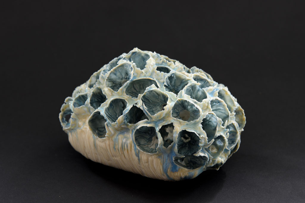 where have all the colors gone?; 2025; porcelain, glazed; 11/17/12 cm