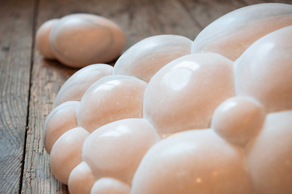 the beginning, portugiesischer Marmor, 2tlg., 13/46/26 cm