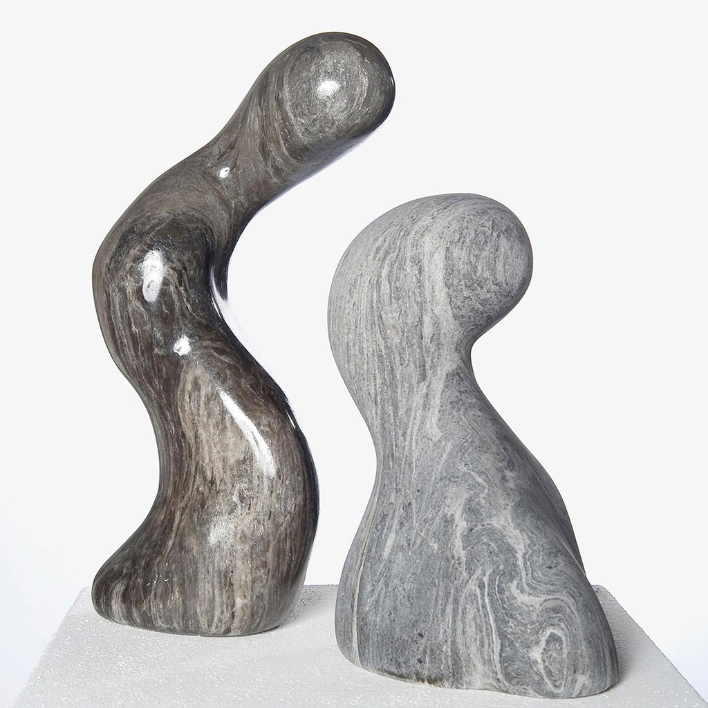 flowing friends, schwarzer Alabaster, 40/35/17 cm