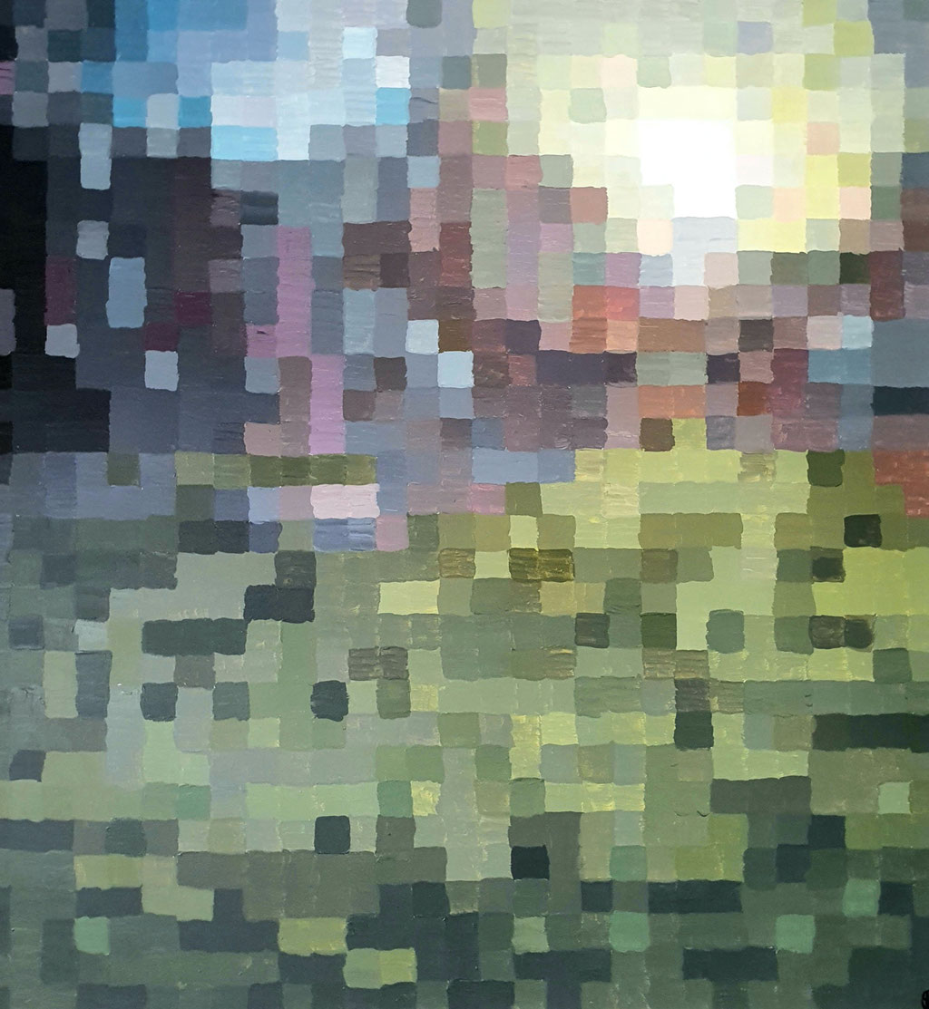 Garden View, 100x100 cm, 2020