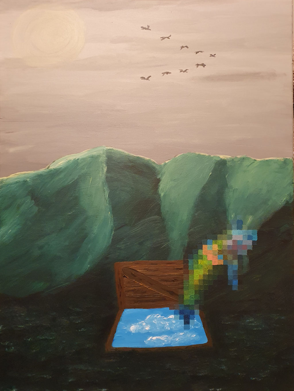 Out Of The Blue, 60x80 cm, 2021