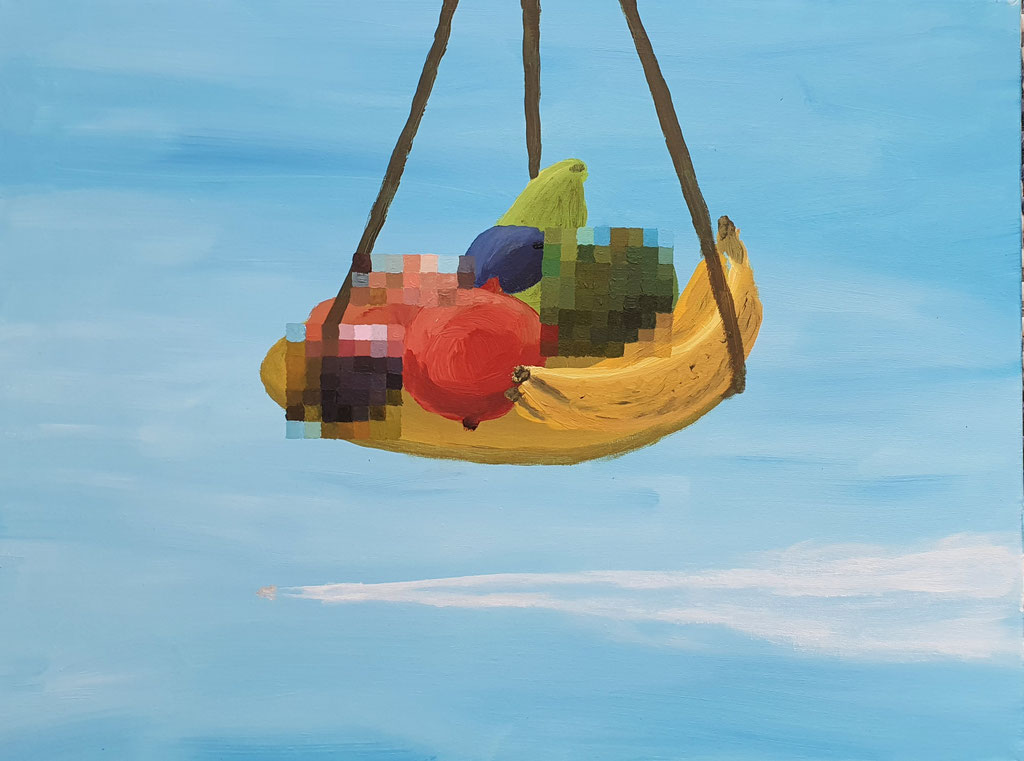 Still Life With Plane, 60x80 cm, 2021
