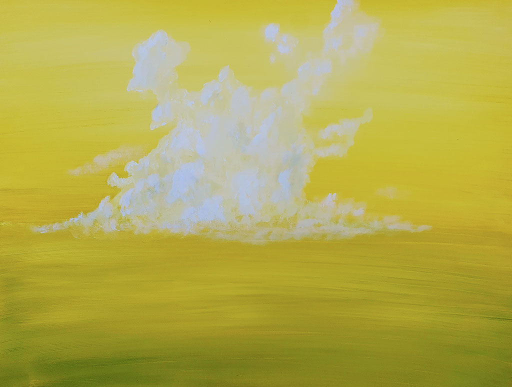 Cloud Yellow, 60x80 cm, 2023