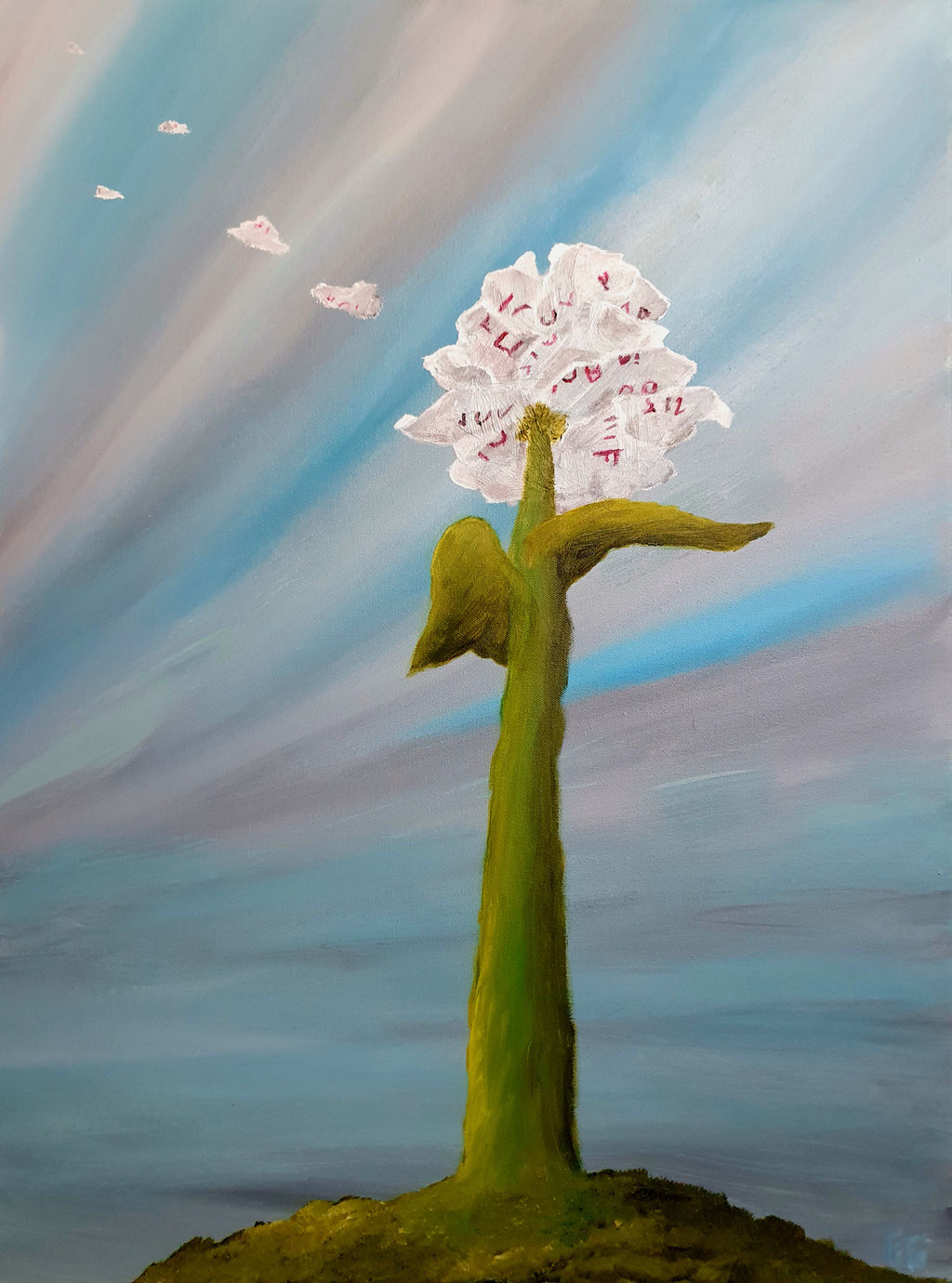 The Wind Ate My Homework, 60x80 cm, 2023
