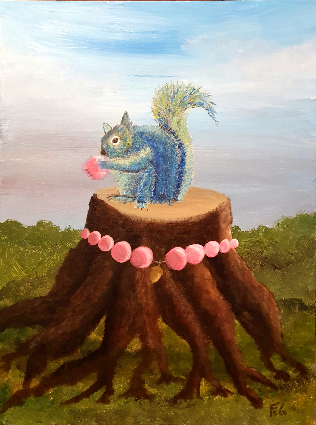 Portrait of the Countess of Manderligk, 60x80 cm, 2022