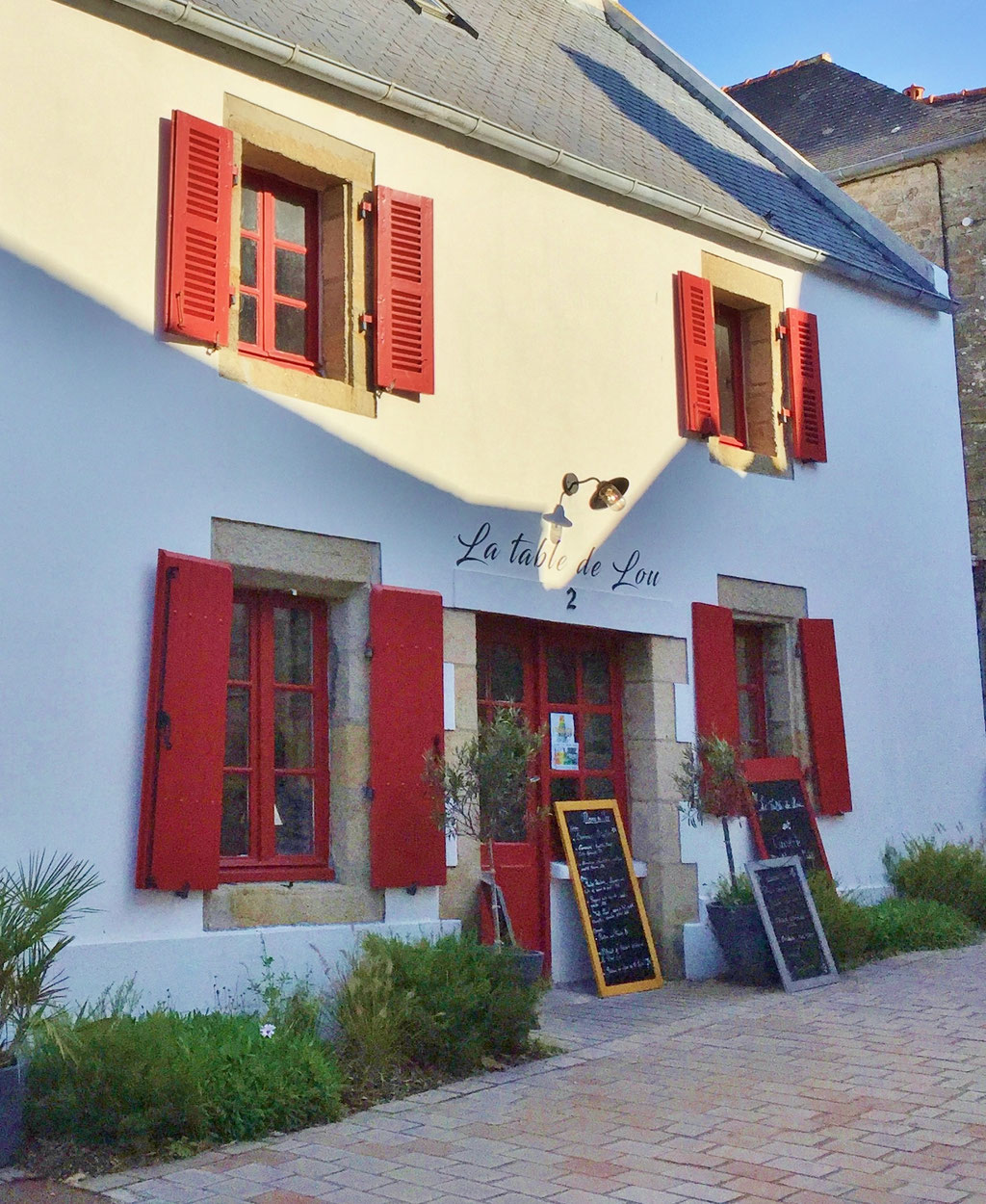 Restaurant La Table de Lou in Pont Croix, Cap Sizun