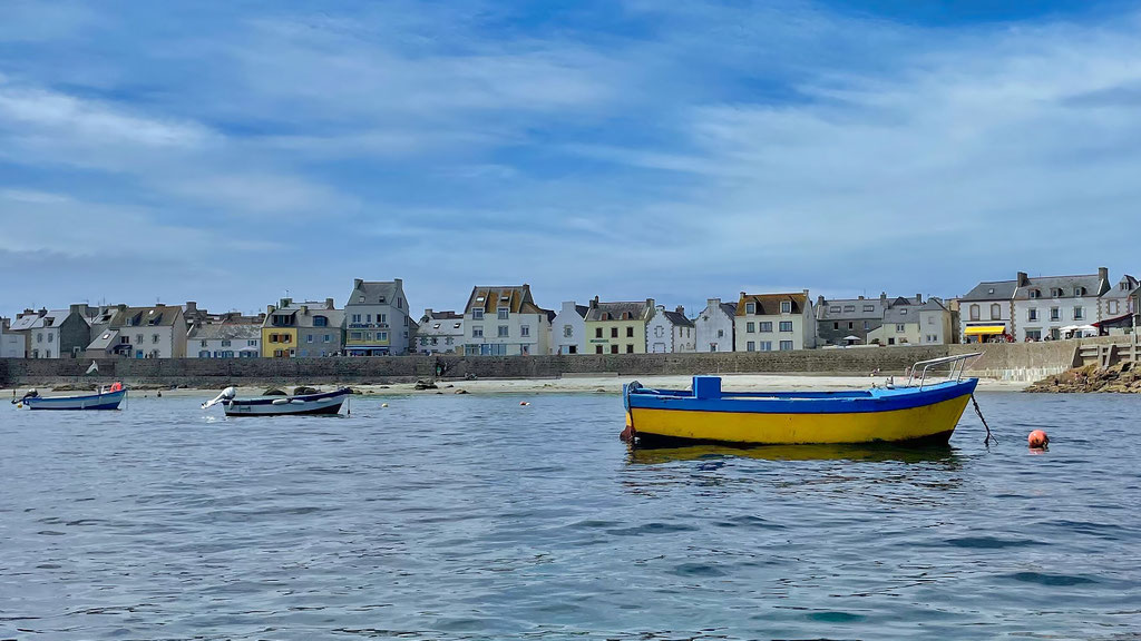 Die Île de Sein, Insel im Atlantik, Finistère, Bretagne