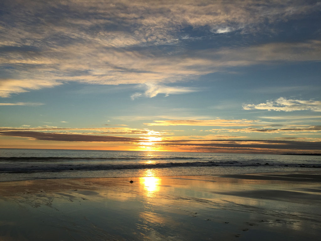 Abendstimmung am Strand von Mesperleuc, Plouhinec, Bucht von Audierne, Ferienhaus Ker Armor