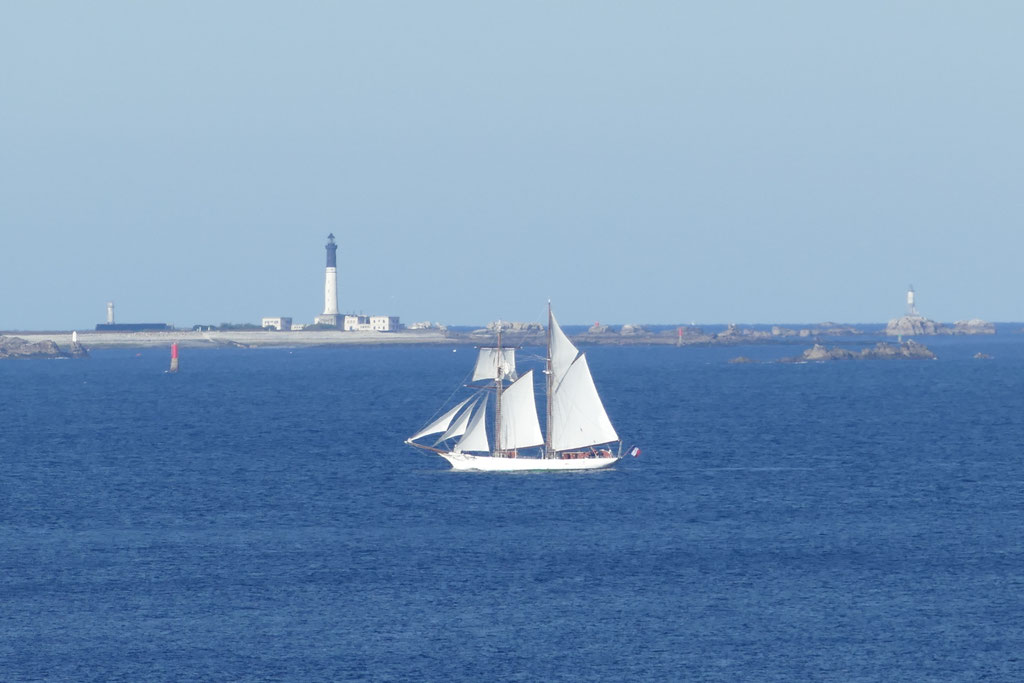 Chapelle Saint-They, Pointe du Van, Cap Sizun, Cléden-Cap-Sizun, Ausblick auf den Atlantik