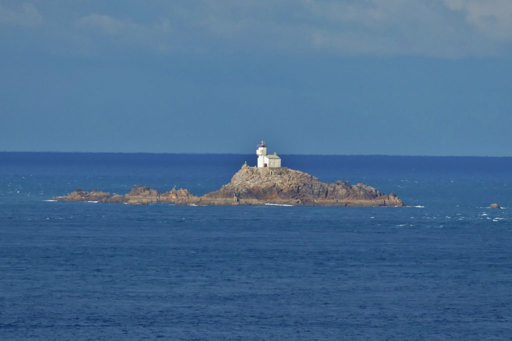 Chapelle Saint-They, Pointe du Van, Cap Sizun, Cléden-Cap-Sizun, Blick auf Tévennec