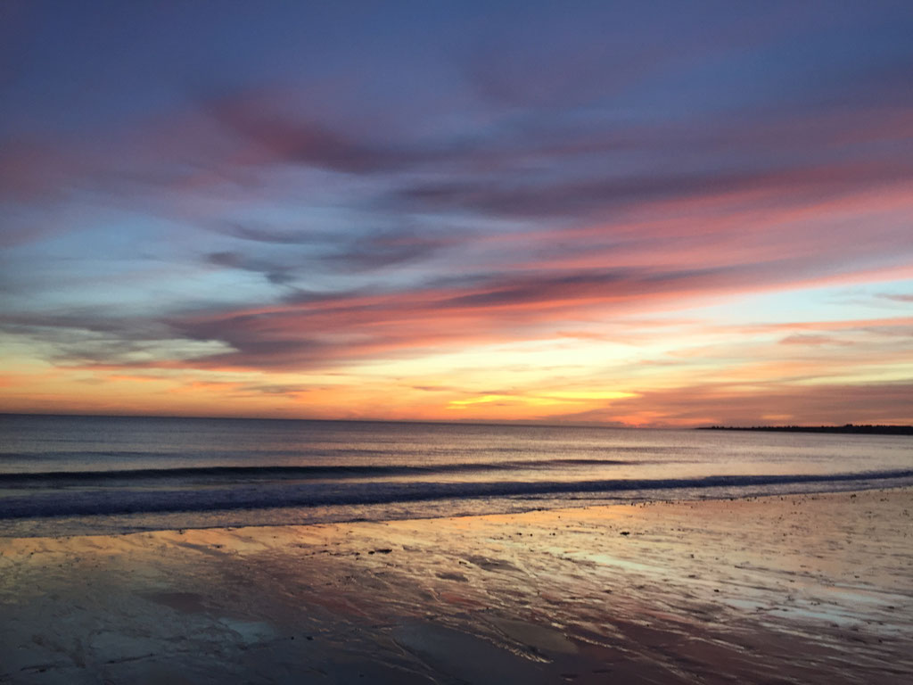Abendstimmung am Strand von Mesperleuc, Plouhinec, Bucht von Audierne, Ferienhaus Ker Armor