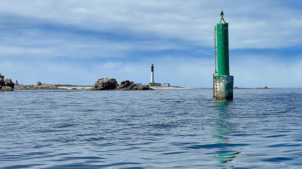 Die Île de Sein, Insel im Atlantik, Finistère, Bretagne