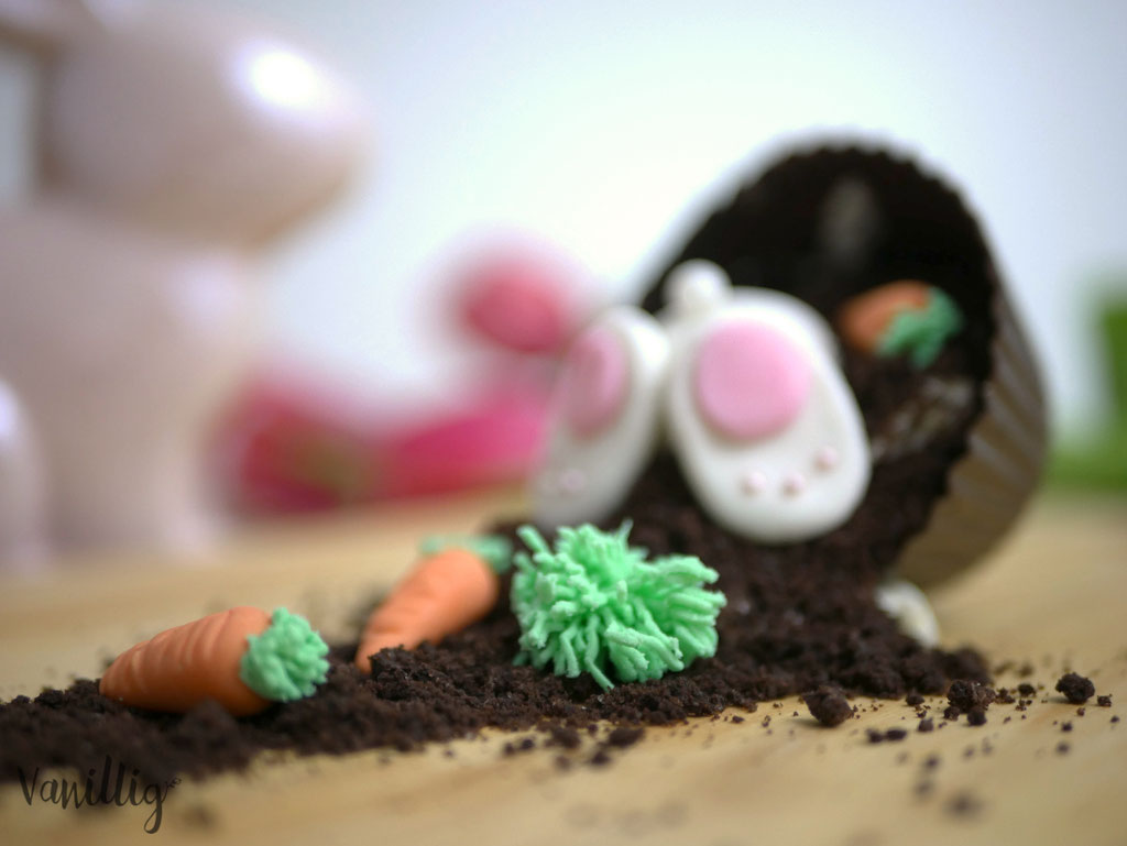 einfache Dessert Idee zu Ostern mit Osterhase