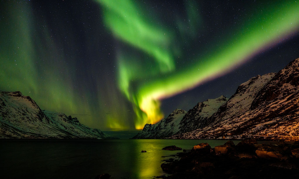 Polarlicht Polarlights Ersfjord Kvaløya