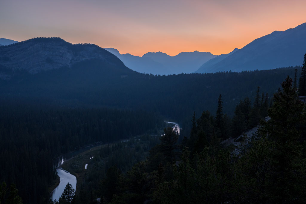 Sonnenuntergang bei Banff
