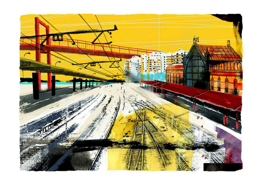 Sol  Estación II. Dibujo digital.