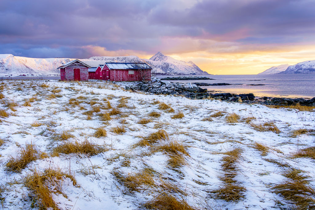 Lofoten: Abendstimmung in der Nähe von Napp