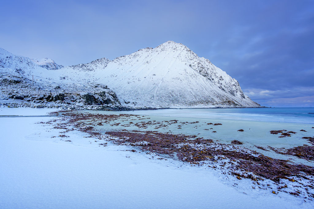 Lofoten: Morgen am Storsandnes Beach