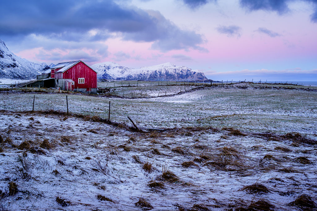 Lofoten: Morgenstimmung am Skagsanden Beach