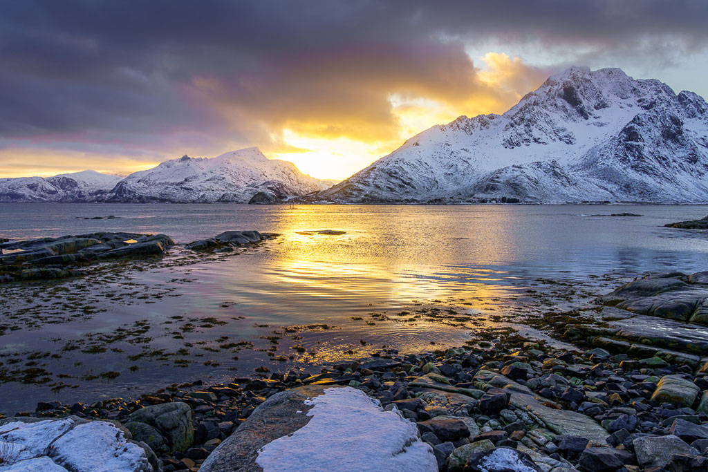 Lofoten: Abendstimmung in der Nähe von Napp