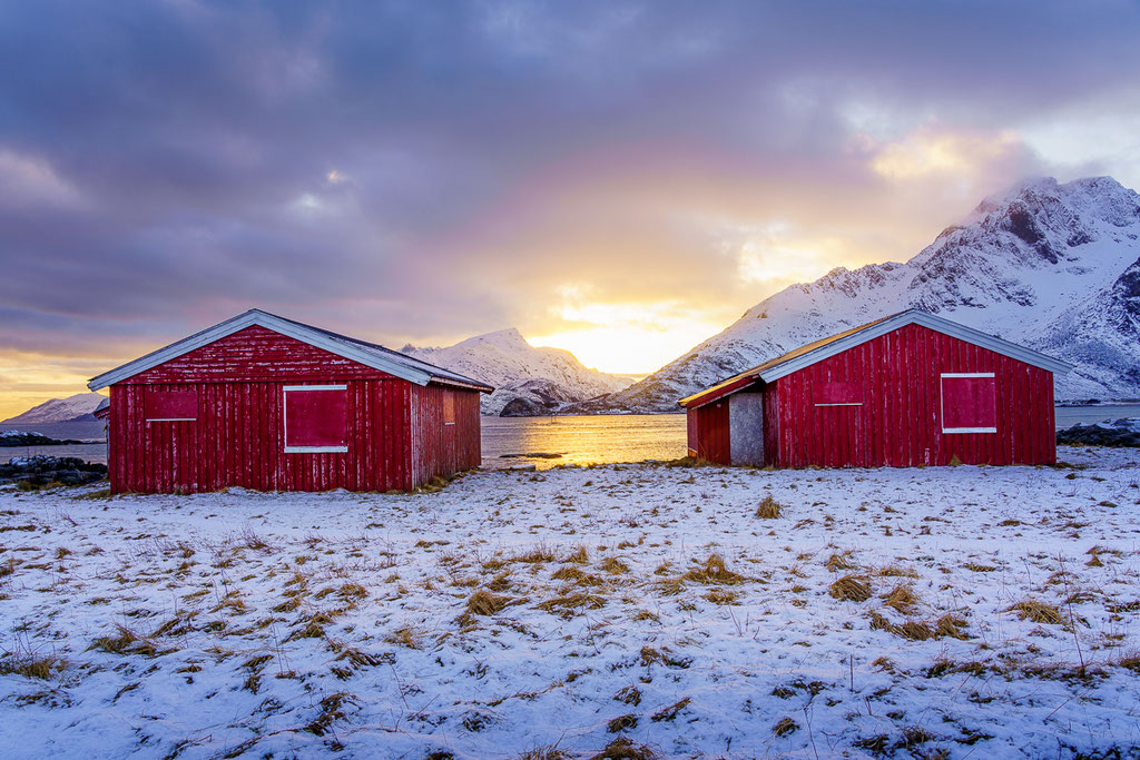 Lofoten: Abendstimmung in der Nähe von Napp