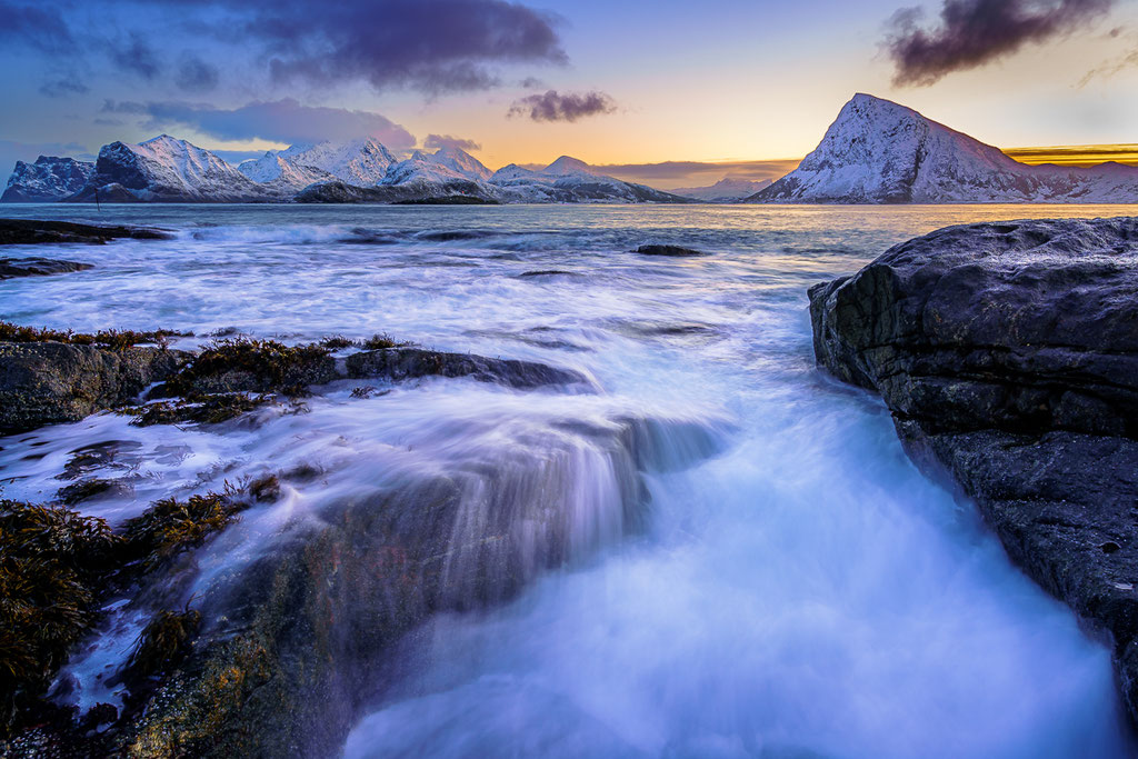 Lofoten: Morgen am Storsandnes Beach