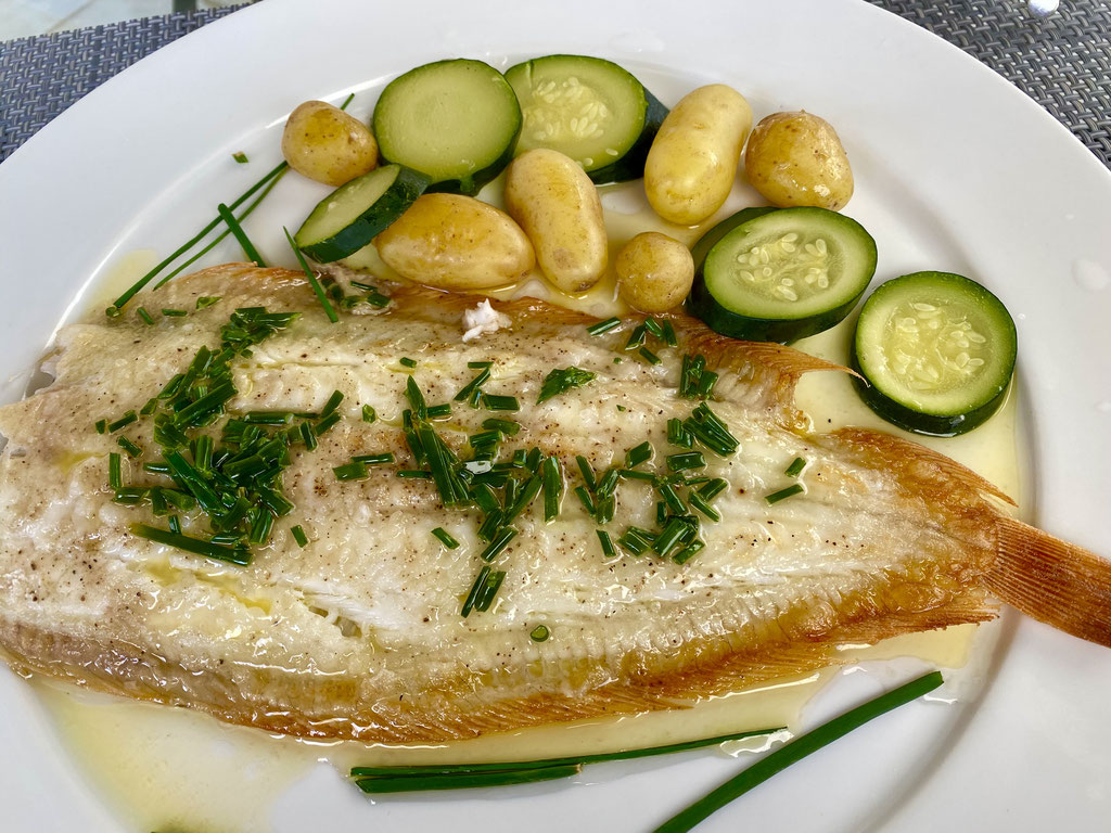 Grilled Sole with seasonal vegetables by ZsL