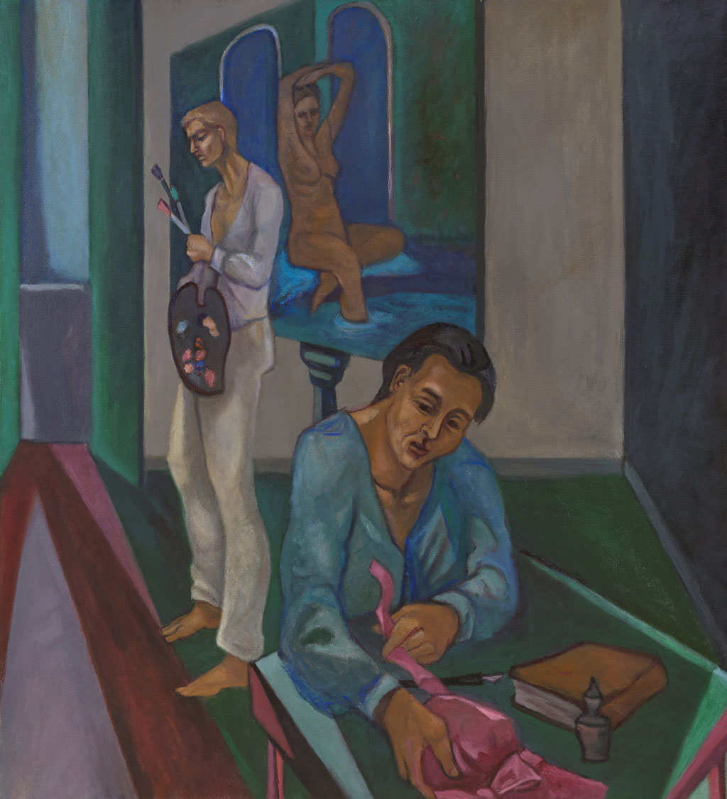 ©Wendy Van Haerlem, Boheme, IV, 2 2015, oil on canvas, 28 x 28 inches / 71 x 71 cm.