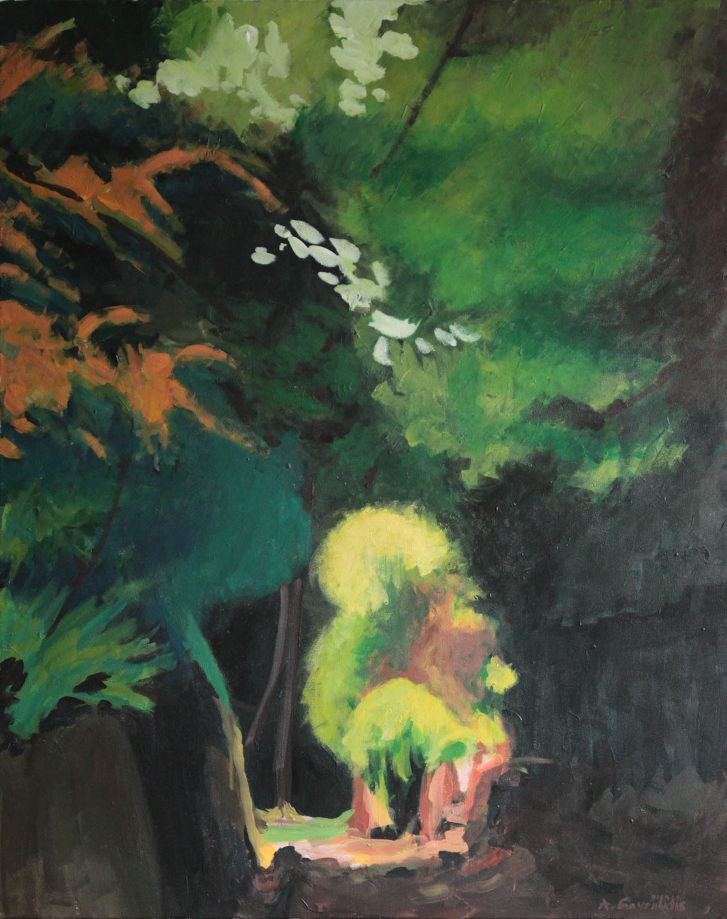 Weg zum Meer, Acryl auf Leinwand, 80cm x 100cm