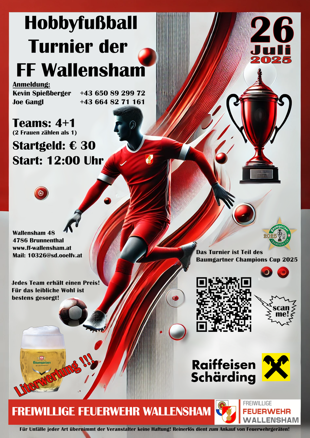 13. Hobbyfussball Turnier der FF Wallensham