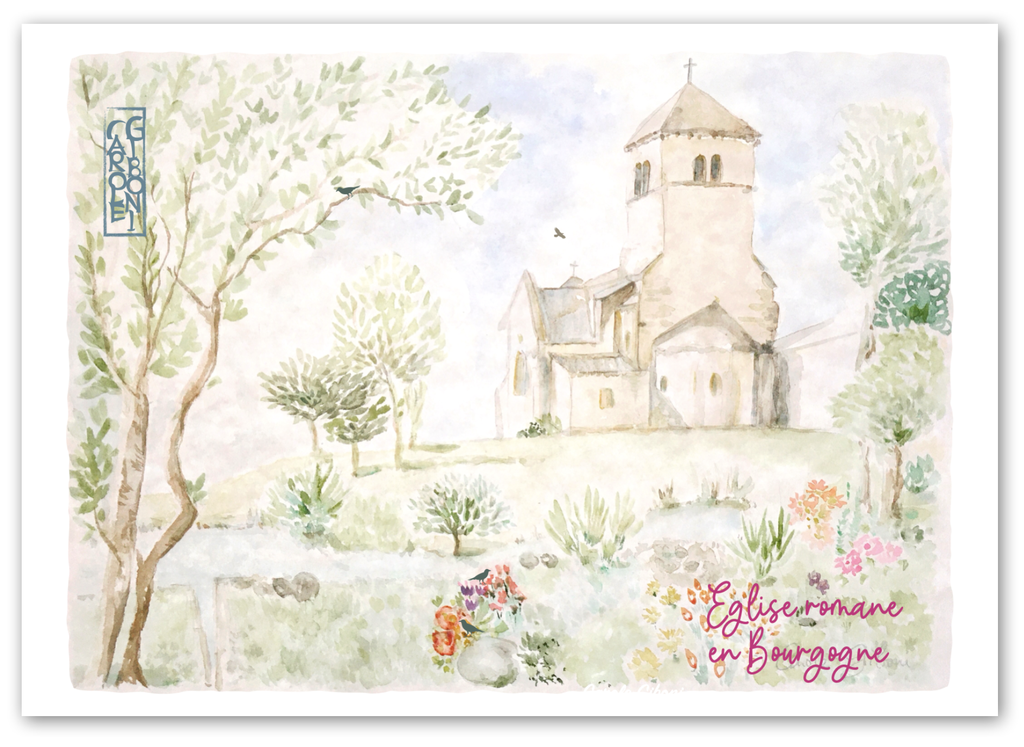 Eglise romane en Bourgogne PA02