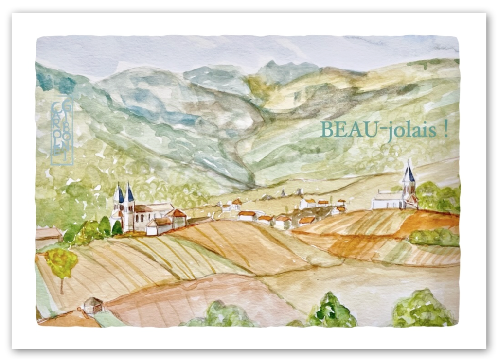 Les 2 clochers en beaujolais PA01