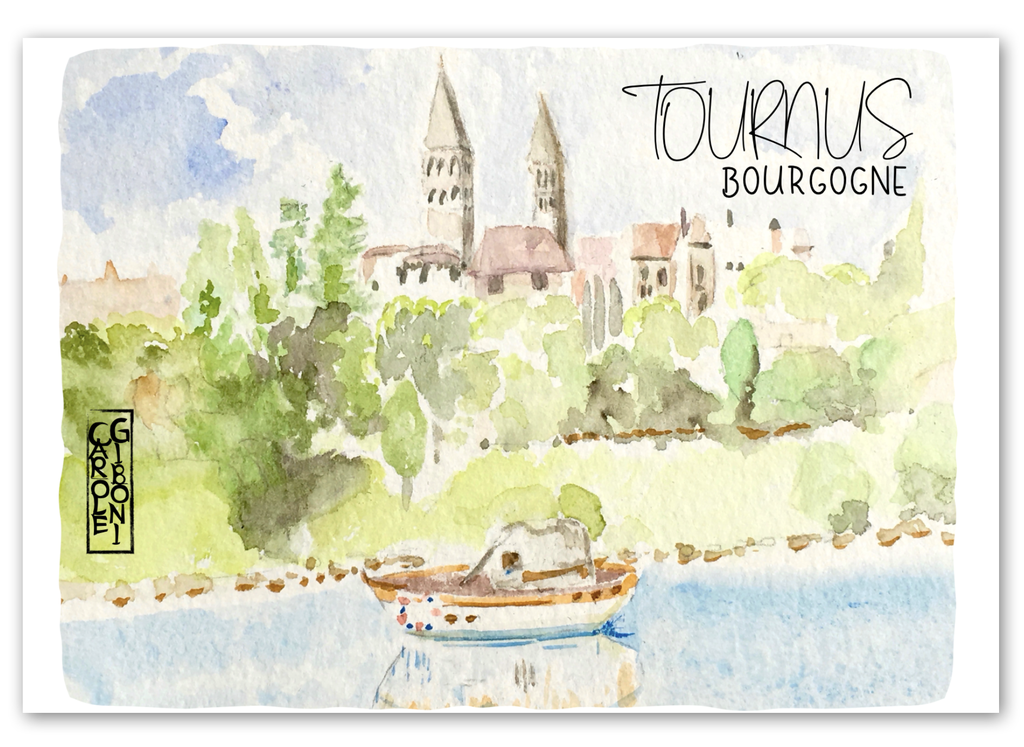 Tournus Saône et abbaye PA28