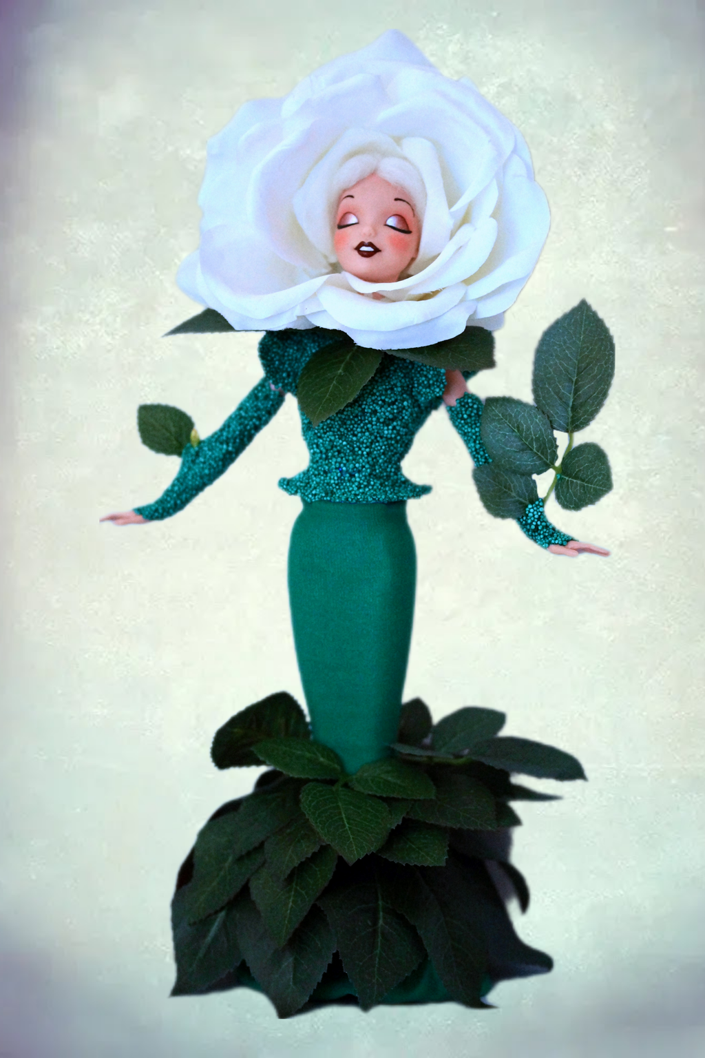 White Rose OOAK doll from Alice in Wonderland