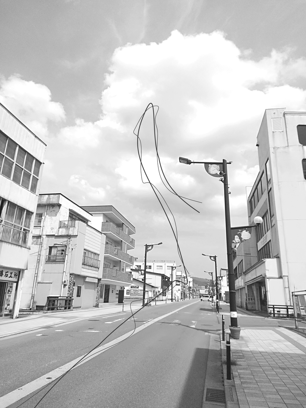 Airprocess on the road #3　Photo with spline 297×210mm（A4）2022