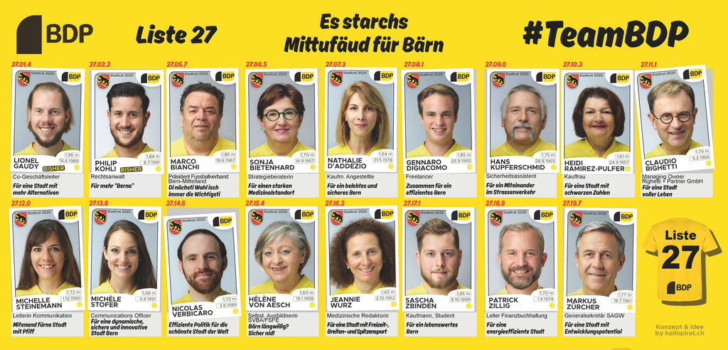 Wahlkampf Flyer Bern 2020