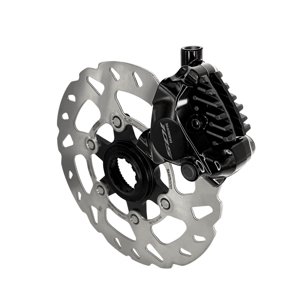 Beim Bremsvorgang arbeiten die neuen Hebel mit den bewährten SHIMANO 105 BR-R7170 Bremssätteln zusammen.