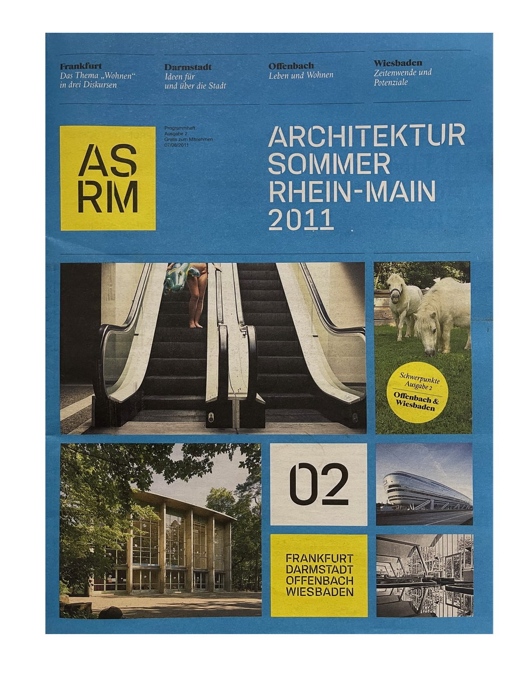 Magazincover: Architektursommer Rhein Main 2011, Mauritiusgalerie Wiesbaden, Kurator: Leander Rubrecht