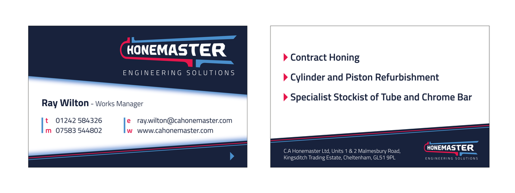 Engineering company business card design