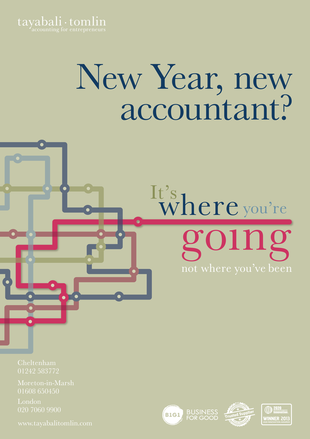 Accountancy magazine advertising design