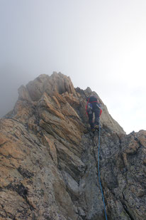 Schreckhornhütte, Schreckhorn, Lauteraarhorn, Traverse, Überschreitung, Lauteraargrat, Schraubengang