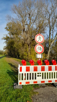 Absperrung