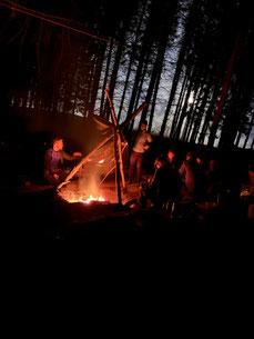 Junggesellenabschied Party Wald Überleben 