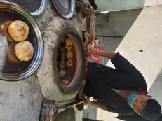 At Osh Bazar we ordered some traditional Kyrgys Samse