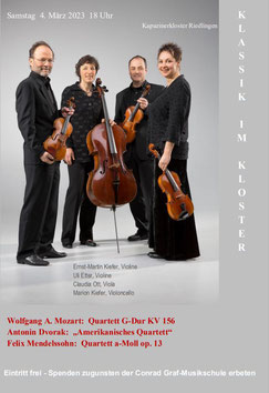 Riedlinger Streichquartett  -  Konzert-Einladung 2023 