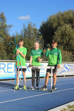 David Kohl, Emilia Kindig und Moritz Maier sind vielseitige Leichtathl:innen