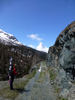 Skitour, Skihochtour, Wallis, Schweiz, Strahlhorn, Adlerpass, Adlergletscher, Findelgletscher, Abfahrt nach Zermatt