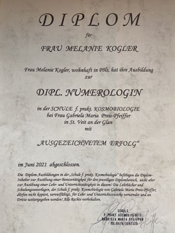 Diplom Numerologie